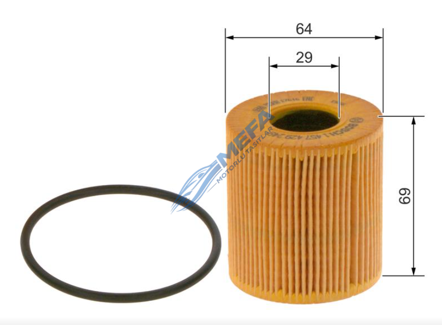 Ford Transit Yağ Filtresi 2007-2013 Kağıt Tip
