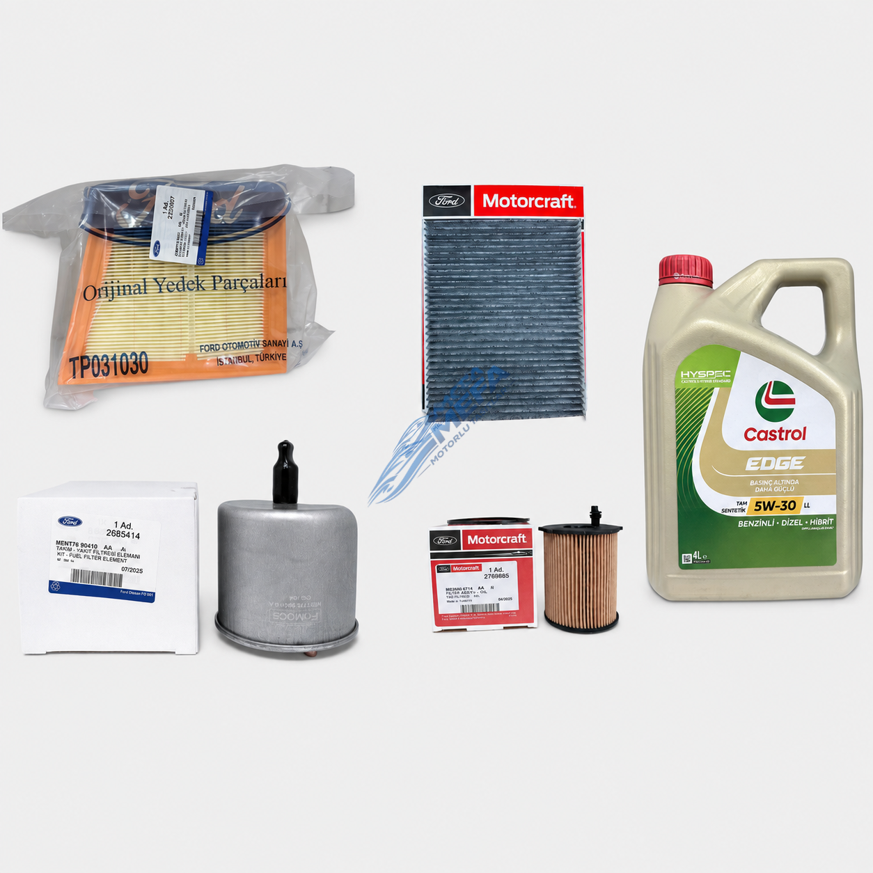 Courier Orijinal Bakım Seti 2014-2017 Castrol Yağlı