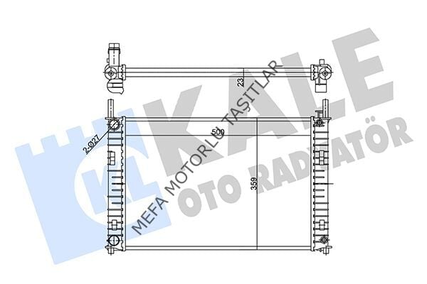 Ford Fiesta Fusion Su Radyatörü 1.4 Dizel 2002-2008