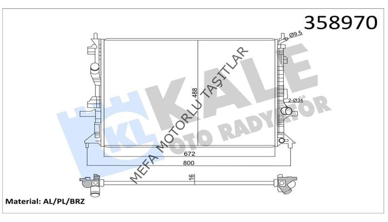 Ford Focus Su Radyatörü 1.5 Dizel Otomatik 2020-2023