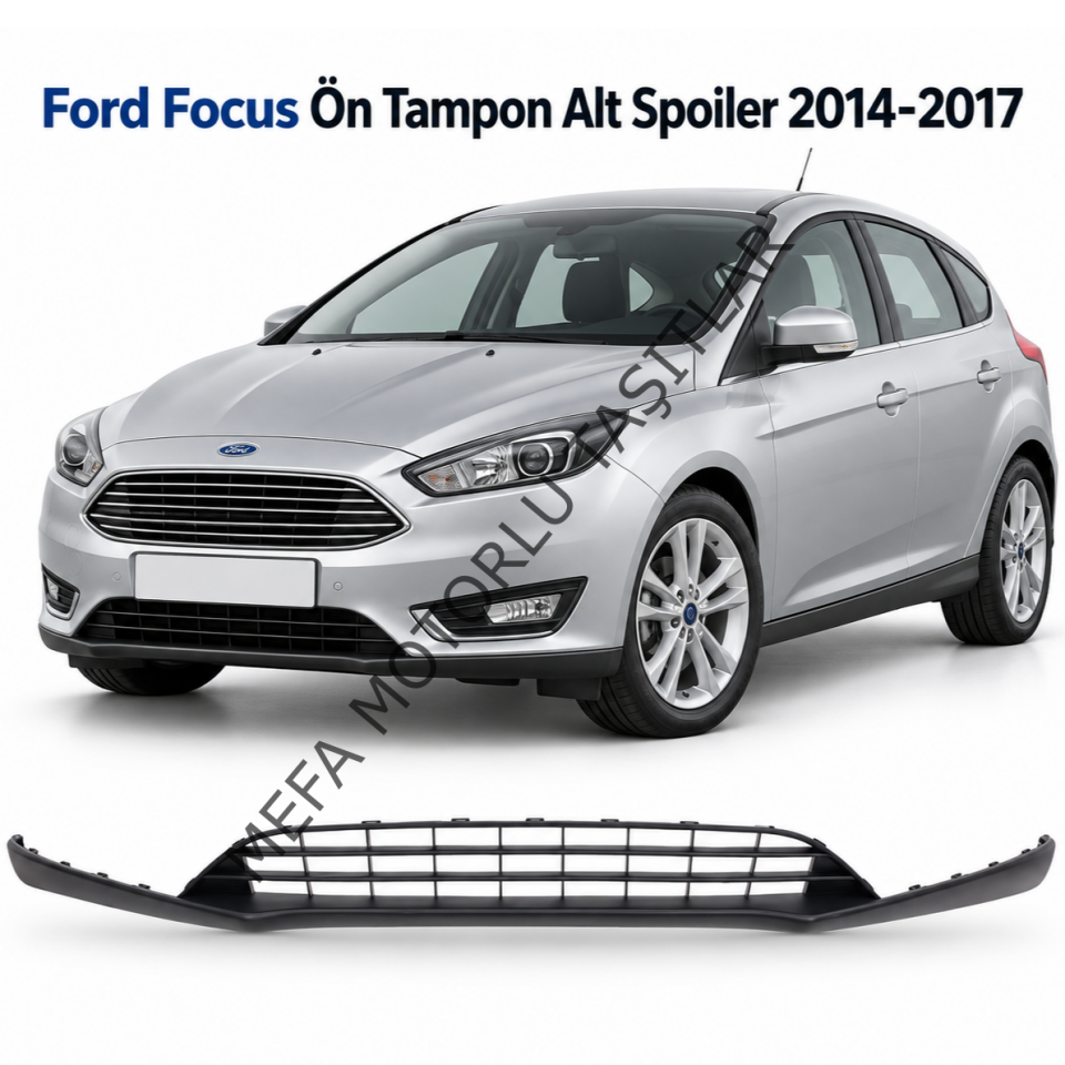 Ford Focus Ön Tampon Alt Spoiler 2014-2017