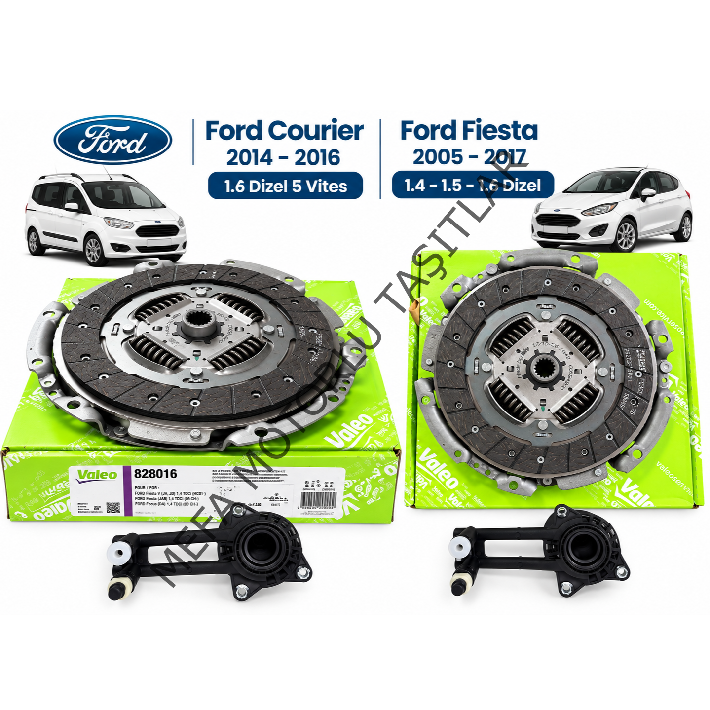 Ford Courier Debriyaj Baskı Balata Seti 5 Vites 2014-2016 Bilyalı