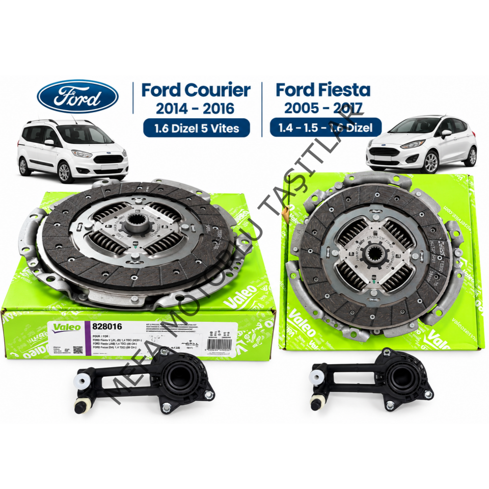 Ford Courier Debriyaj Baskı Balata Seti 5 Vites 2014-2016 Bilyalı