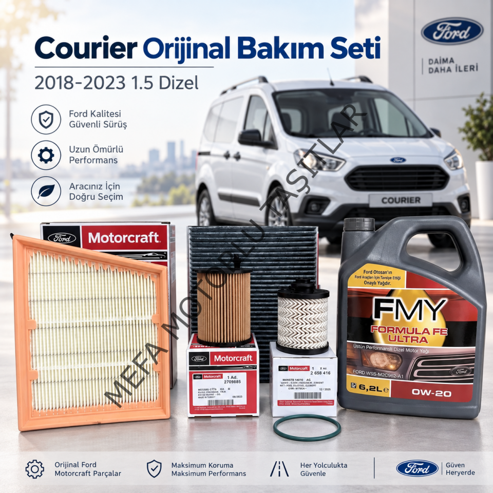 Courier Orijinal Bakım Seti 2018-2023 1.5 Dizel Yerli Polen