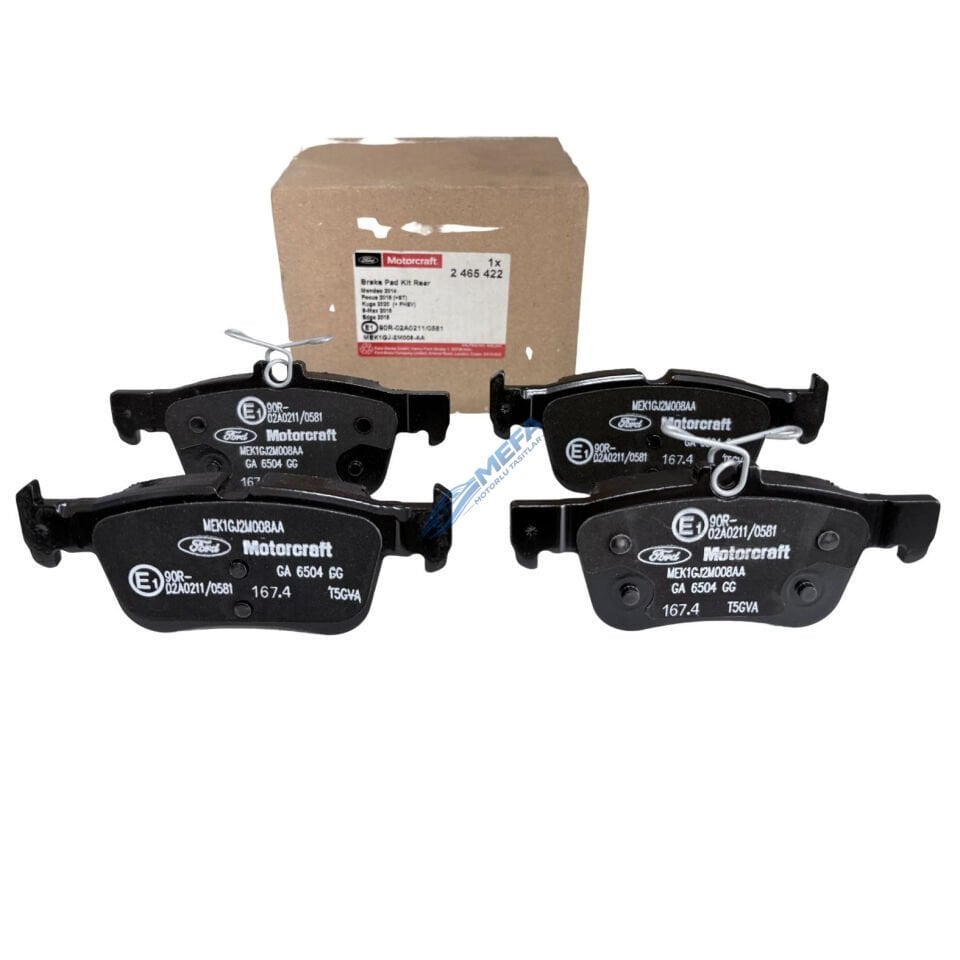 Ford Focus Mondeo Kuga Arka Balata 2019-2025 Motorcraft