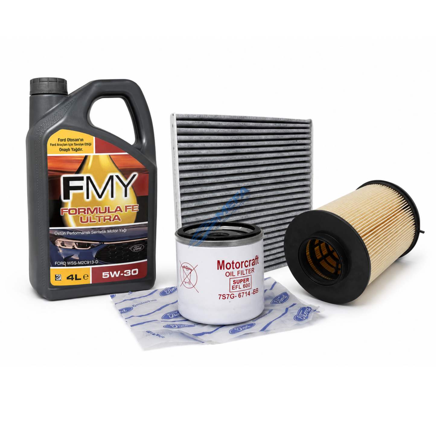 Focus Cmax Yağ Bakım Seti 2008-2017 1.6 Benzinli (Yerli Hava Filtreli) Fmy 5w30 4 Litre Partiküllü