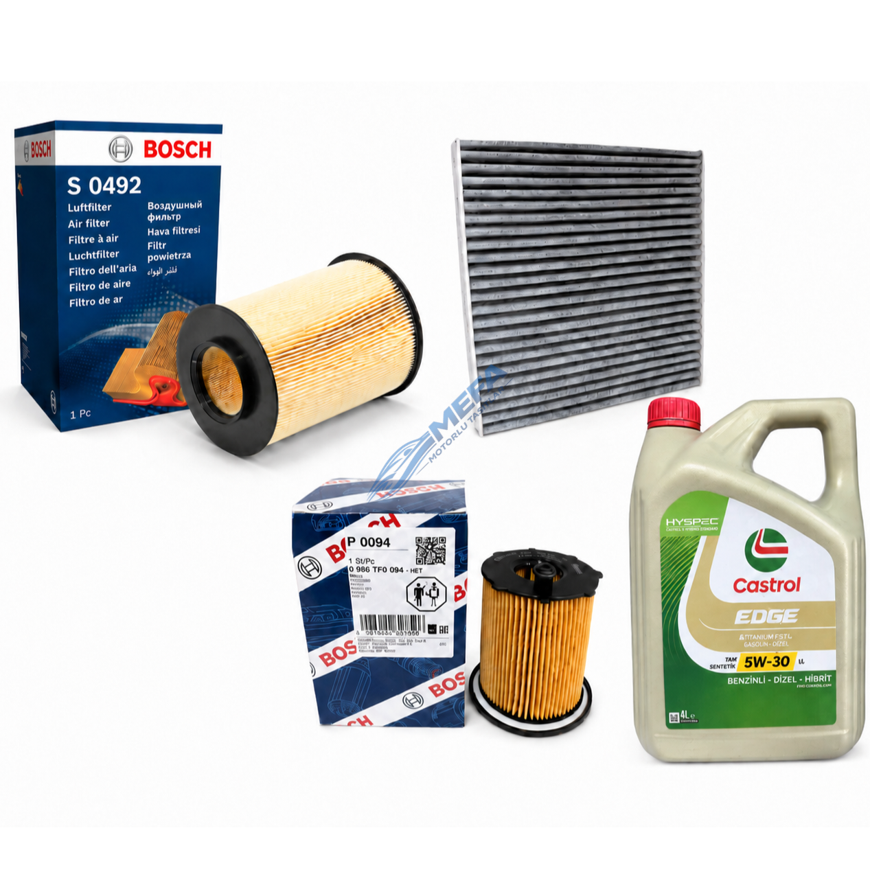 Focus Cmax Yağ Bakım Seti 1.5-1.6 Dizel 2012-2016 Mazot Filtresiz+ Castrol Yağlı