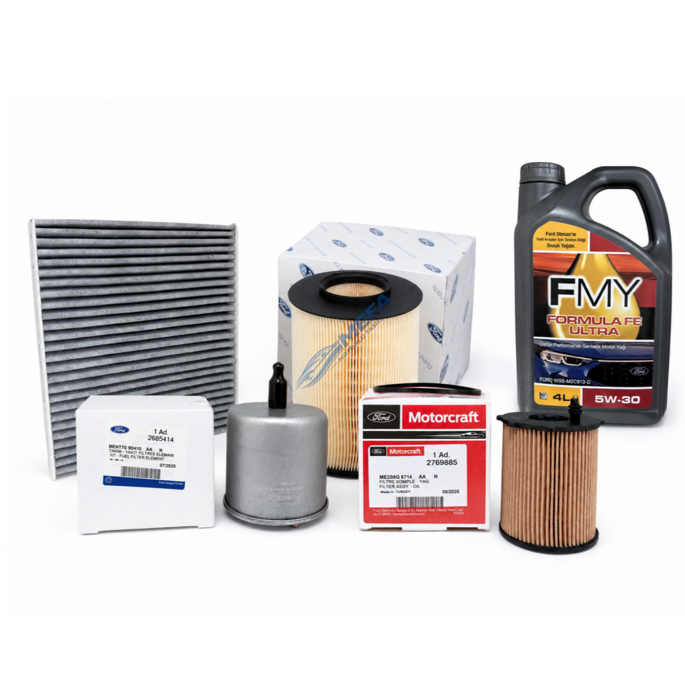 Focus Cmax Orijinal Yağ Bakım Seti 2012-2016 1.5 1.6 Dizel 4 Filtre + Fmy Motor Yağı
