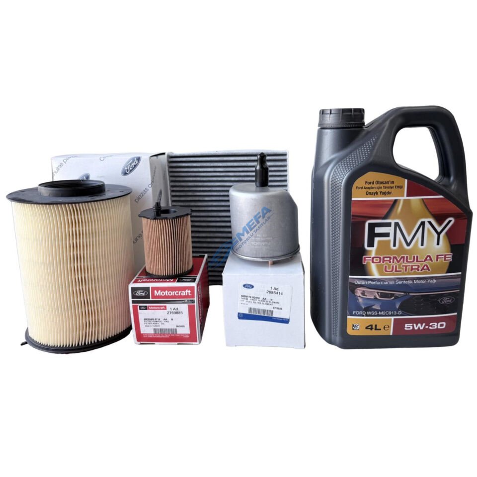 Focus Cmax Orijinal Yağ Bakım Seti 2012-2016 1.5 1.6 Dizel 4 Filtre + Fmy Motor Yağı