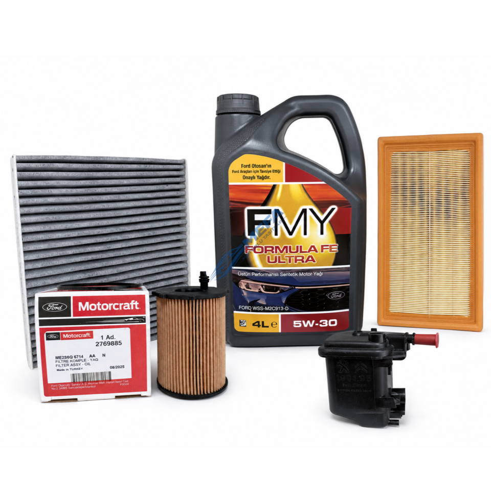 Focus Cmax Yağ Bakım Seti 2005-2008 1.6 Dizel 4 Filtre + Fmy Motor Yağı