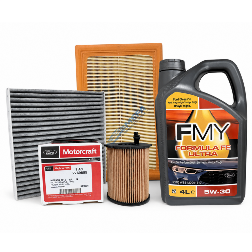 Focus Cmax Yağ Bakım Seti 2005-2008 1.6 Dizel Mazot Filtresiz +  Fmy Motor Yağı