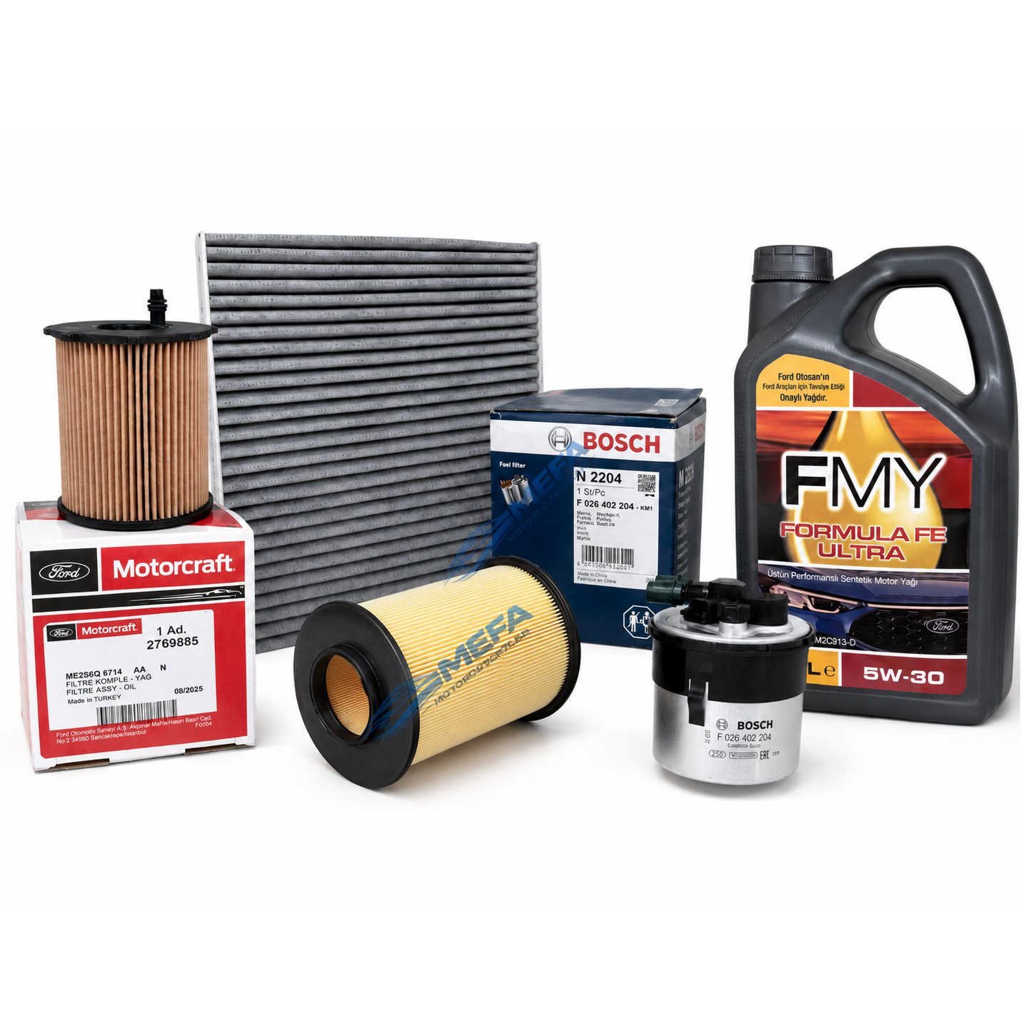 Focus Cmax Yağ Bakım Seti 1.6 Dizel 2008-2011 4 Filtre + Fmy Motor Yağı