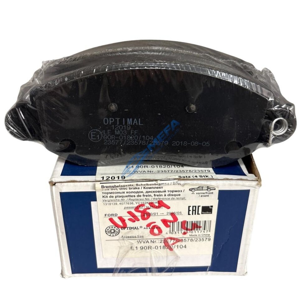 Ford Transit Ön Balata 2001-2006 Arkadan Çekiş