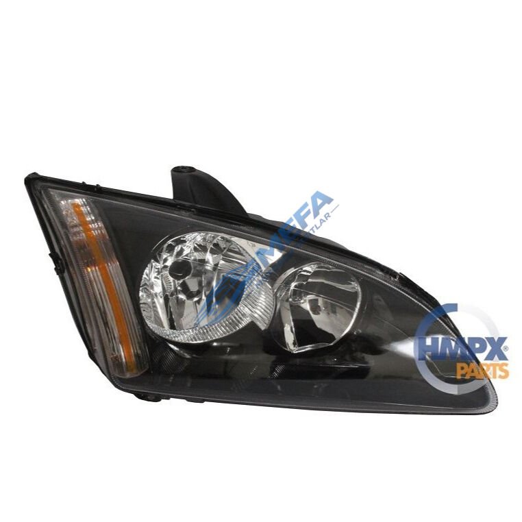 Ford Focus Sağ Far 2005-2008 Siyah Zemin